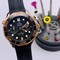Omega-Seamaster-Black-Dial-Gold-Case-Chrono-High-Version Replica