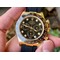 Daytona-116518-Noob-1-1-Best-Edition-YG-Plated-904L-SS-Case-Black-Diamonds-Dial-on-Black-Rubber-Strap-SA4130-V4 Replica