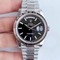 Rolex-DayDate-40mm-904L-Flt-SS-SS-Blk-Stk-GMF Replica