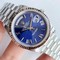 Rolex-DayDate-40mm-904L-Flt-SS-SS-S-Blu-Strp-Stk-GMF Replica