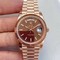 Rolex-DayDate-40mm-904L-Flt-RG-RG-Brown-Stk-GMF Replica