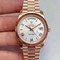 Rolex-DayDate-40mm-904L-Flt-RG-RG-Wht-Rmn-GMF Replica