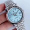 Rolex-DayDate-40mm-904L-Flt-SS-SS-S-Blu-Tif-Strp-Stk-GMF Replica