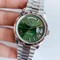 Rolex-DayDate-40mm-904L-Flt-SS-SS-S-Gree-Strp-Stk-GMF Replica