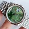 Rolex-DayDate-40mm-904L-Flt-SS-SS-S-Gree-Strp-Stk-GMF Replica