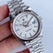 Rolex-DayDate-40mm-904L-Flt-SS-SS-S-Wht-Strp-Stk-GMF Replica