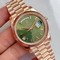 Rolex-DayDate-40mm-904L-Flt-RG-RG-Grn-Rmn-GMF Replica