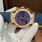 Hublor-BlueGold-Chrono-Hight-Version-on-Black-Leather-Strap Replica