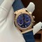 Hublor-BlueGold-Chrono-Hight-Version-on-Black-Leather-Strap Replica