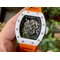 Richard-Mille-055-RM055-White-Ceramic-on-Red-Rubber-Strap Replica