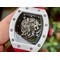 Richard-Mille-055-RM055-White-Ceramic-on-Red-Rubber-Strap Replica