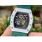 Richard-Mille-055-White-Ceramic-on-Green-Rubber-Strap Replica