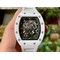 Richard-Mille-055-RM055-White-Ceramic-on-Red-Rubber-Strap Replica