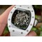 Richard-Mille-055-RM055-White-Ceramic-on-Red-Rubber-Strap Replica