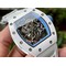Richard-Mille-055-RM055-White-Ceramic-on-Red-Rubber-Strap Replica