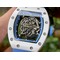 Richard-Mille-055-RM055-White-Ceramic-on-Red-Rubber-Strap Replica