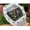 Richard-Mille-055-RM055-White-Ceramic-on-Red-Rubber-Strap Replica