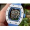 Richard-Mille-055-RM055-White-Ceramic-on-Red-Rubber-Strap Replica