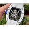 Richard-Mille-055-RM055-White-Ceramic-on-Red-Rubber-Strap Replica