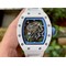 Richard-Mille-055-RM055-White-Ceramic-on-Red-Rubber-Strap Replica
