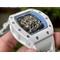 Richard-Mille-055-RM055-White-Ceramic-on-Red-Rubber-Strap Replica