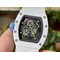Richard-Mille-055-RM055-White-Ceramic-on-Red-Rubber-Strap Replica