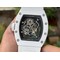 Richard-Mille-055-RM055-White-Ceramic-on-Red-Rubber-Strap Replica