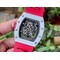Richard-Mille-055-RM055-White-Ceramic-on-Red-Rubber-Strap Replica