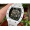 Richard-Mille-055-RM055-White-Ceramic-on-Red-Rubber-Strap Replica