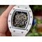 Richard-Mille-055-RM055-White-Ceramic-on-Red-Rubber-Strap Replica
