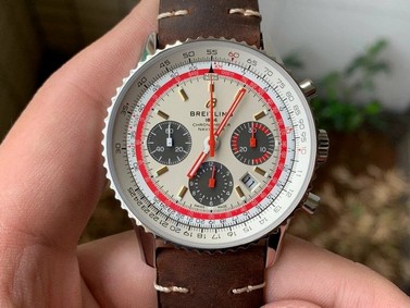 Breitling Navitimer B01 Chrono TWA Edn SS/LE Wht V9F 1:1 Best Edition Version