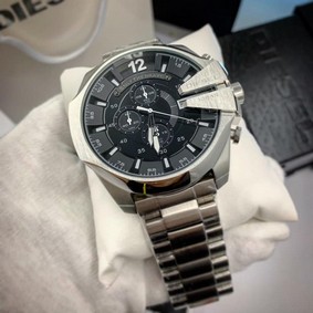 Diesel SS Strap Black Dial Steel