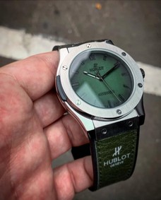 Hublot Big Bang Leather Strap Full Green