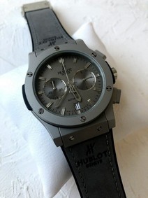 Hublot Full Grey Hight Version Chrono on Grey Leather Strap