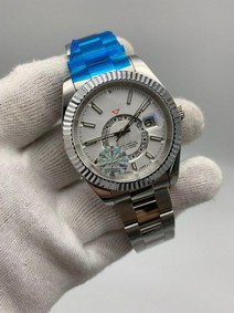 Rolers Sky White Dial Solid Steel Strap