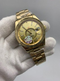 Rolers Sky Full Gold Dial Solid Strap