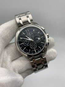 Tiss Classic White Dial on Solid Steel Strap Chrono