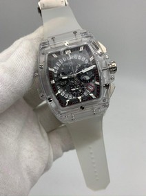 Hublot Spirit silver White Glass