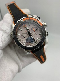 Omega Seamaster Orange White Dial Chrono