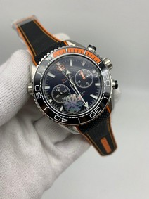 Omega Seamaster Black Orange Chrono