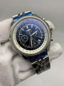 Breitling Navitimer Black Chrono High Version on SS Strap
