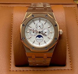 Audemars Piguet White Dial Perpetual Calendar High Version Gold