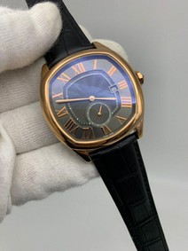 Cartier Santo Classic Black Gold on Lither Strap