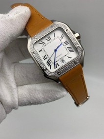 Cartier Santo Classic Diamond White Dial