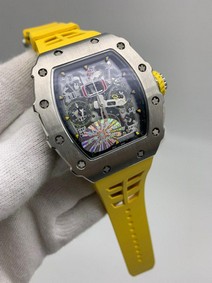 RMILL On Yellow Rubber Strap Titan Case