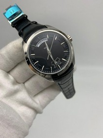 Tiss Classic Black Dial On Black Lither Strap