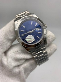 Roler Data Blue Dial Solid Steel Strap