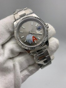 Rolers Data Grey Dial Solid Steel