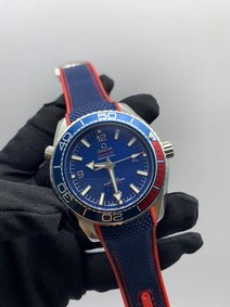 Omega Seamaster Blue Dial On Blue Strap