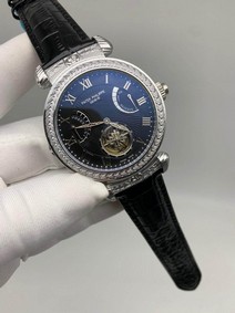 Patek Philippe Geneve Engraved Black Dial